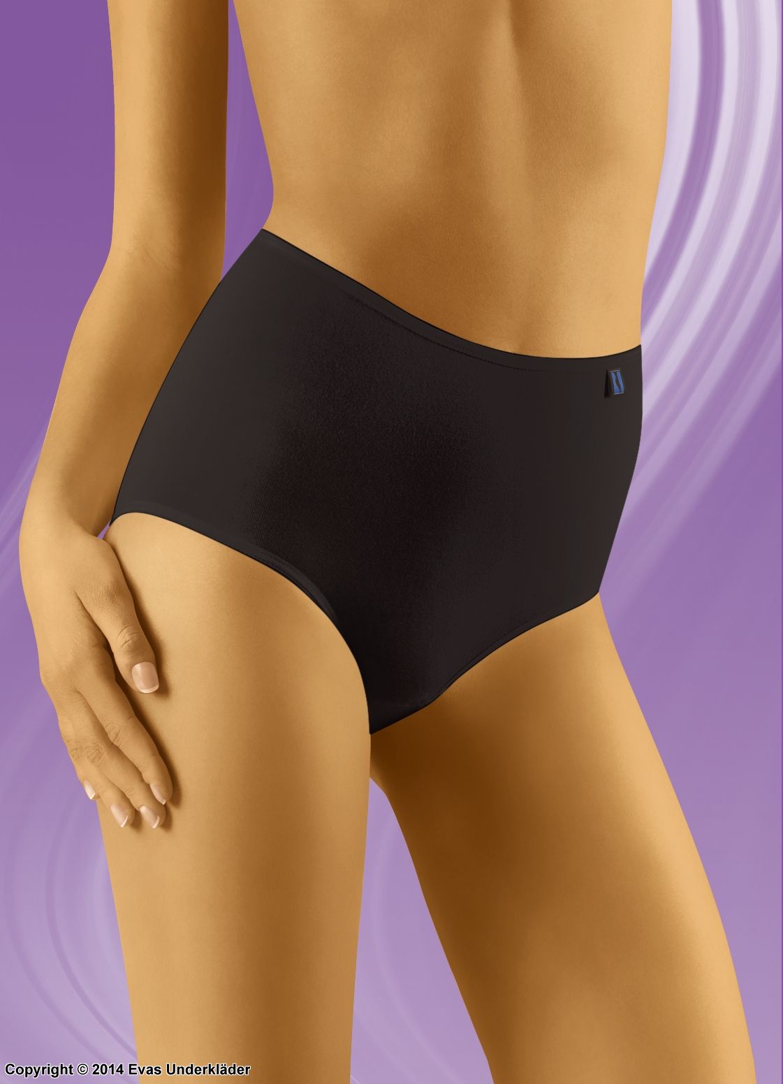 Maxi briefs, smooth and comfortable fabric, high waist, S to 3XL